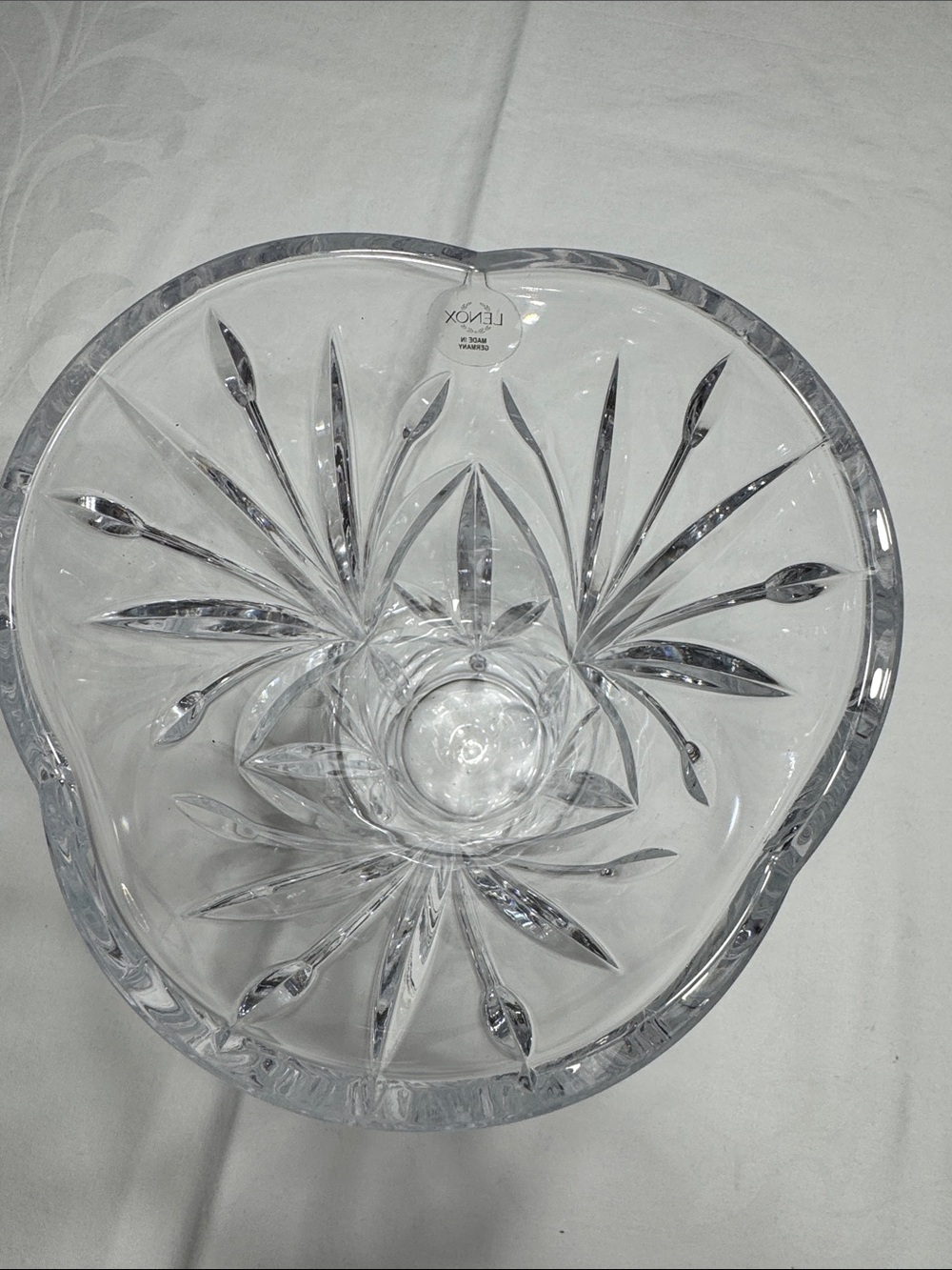 NWOB Lenox “Meadow” crystal  vase. 9 1/2” tall - Picture 6 of 7